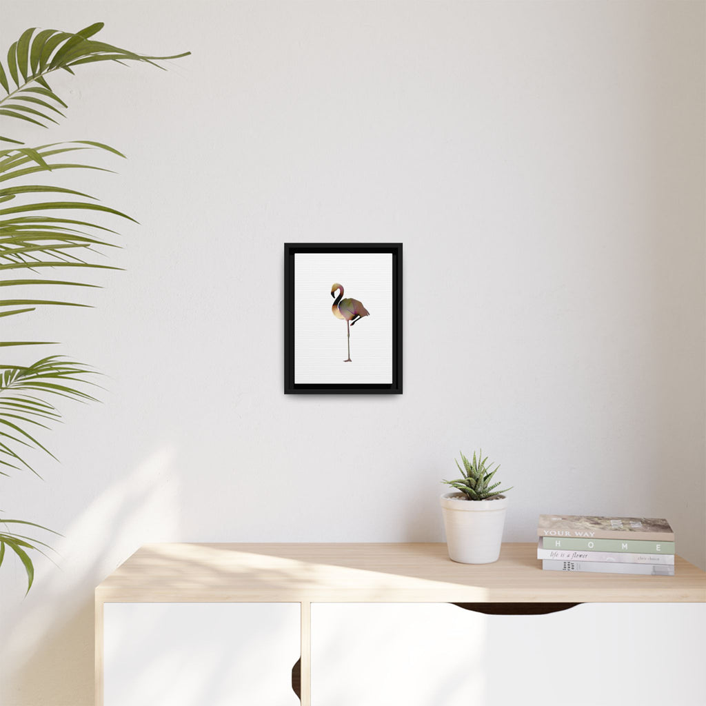 Flamingo 1, Matte Canvas, Framed (Multi-color)