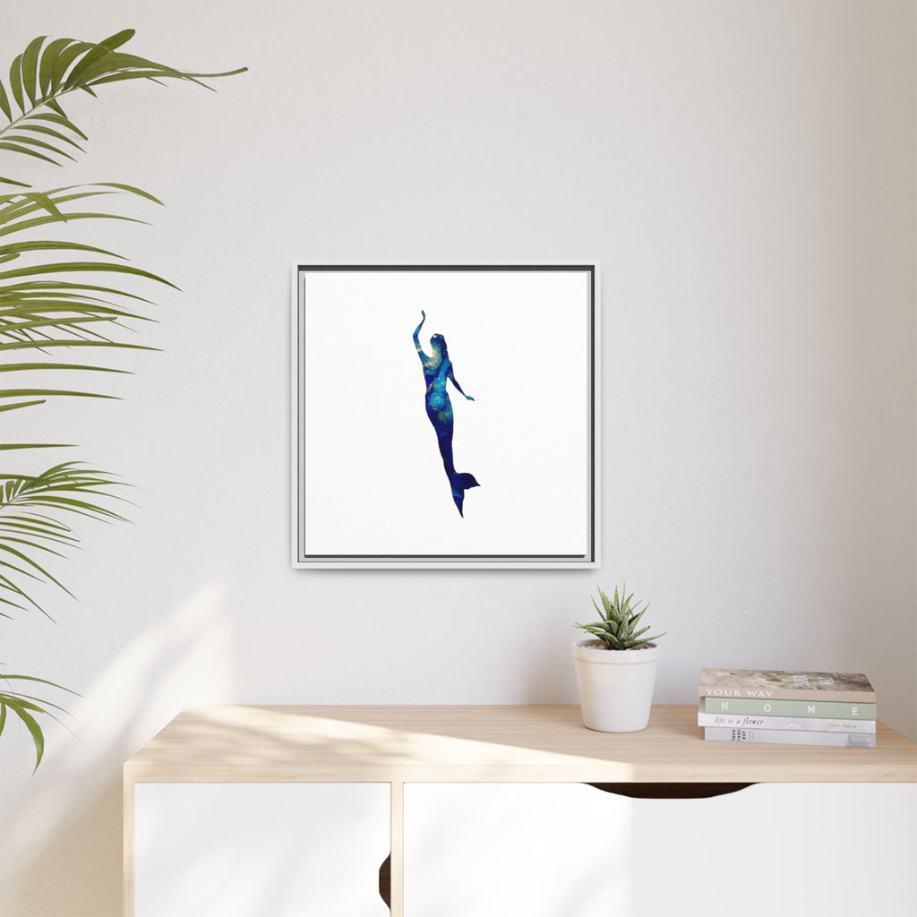 Mermaid 3, Matte Canvas, Framed (Multi-color)