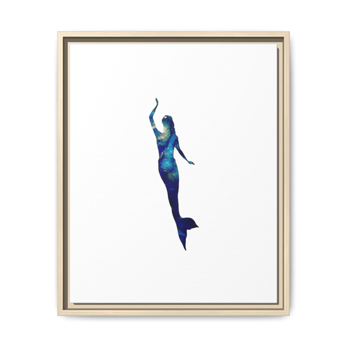 Mermaid 3, Matte Canvas, Framed (Multi-color)