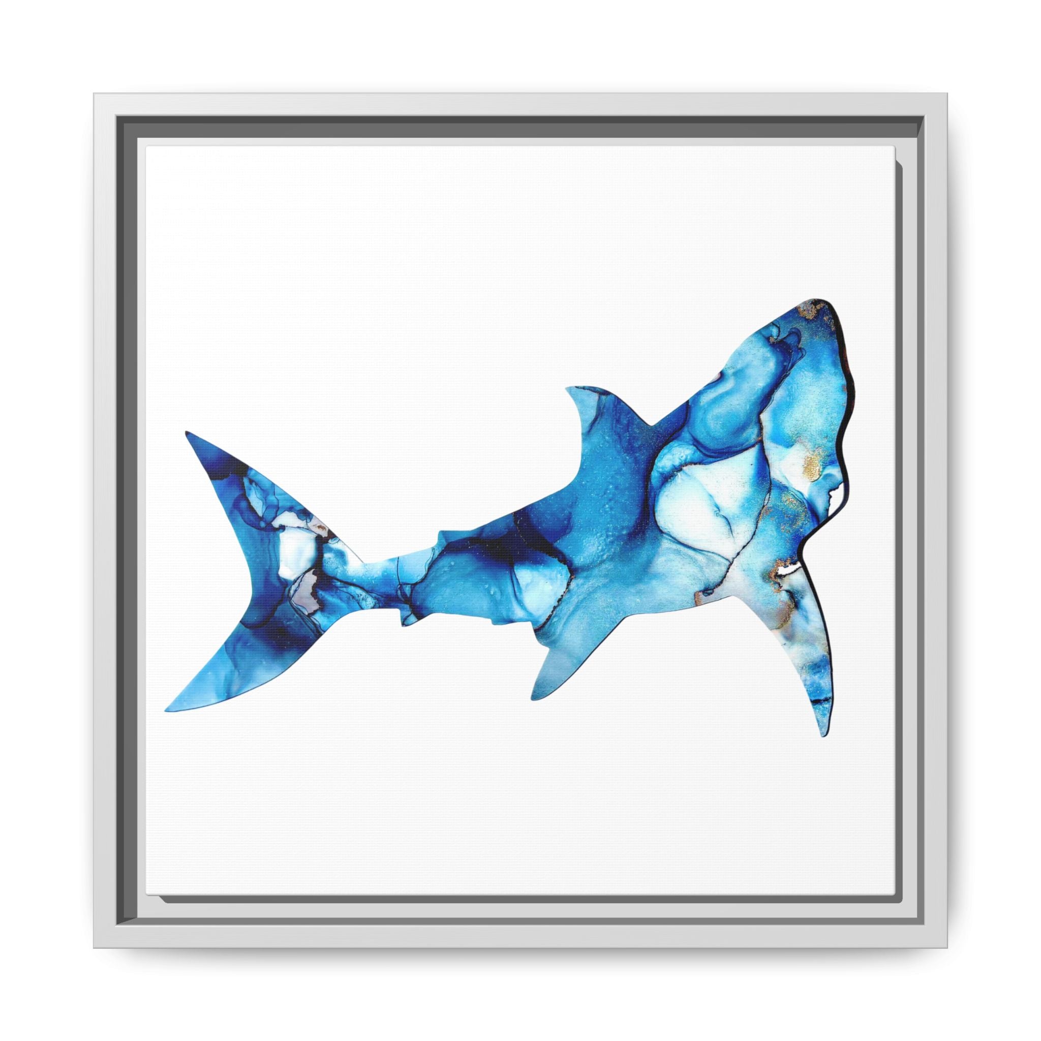 Great White 1, Matte Canvas, Framed (Multi-color)
