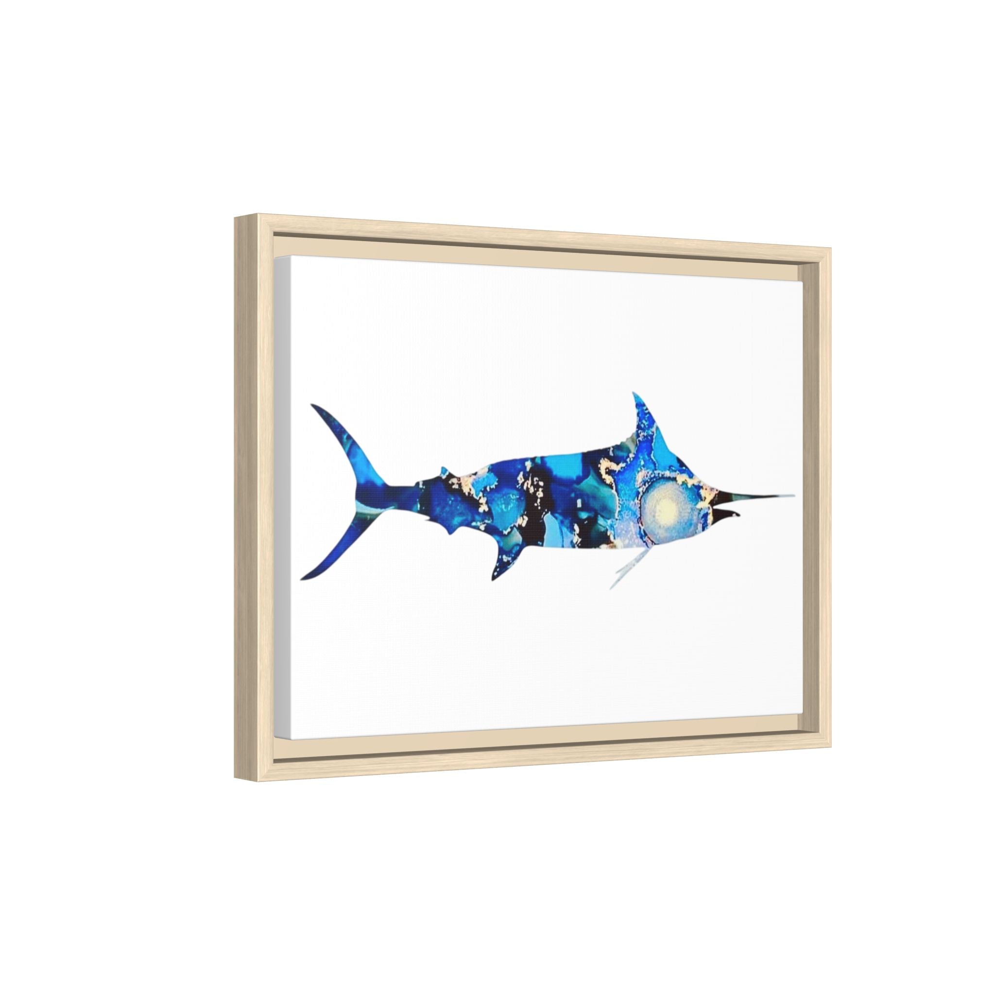 Swordfish, Matte Canvas, Framed (Multi-color)