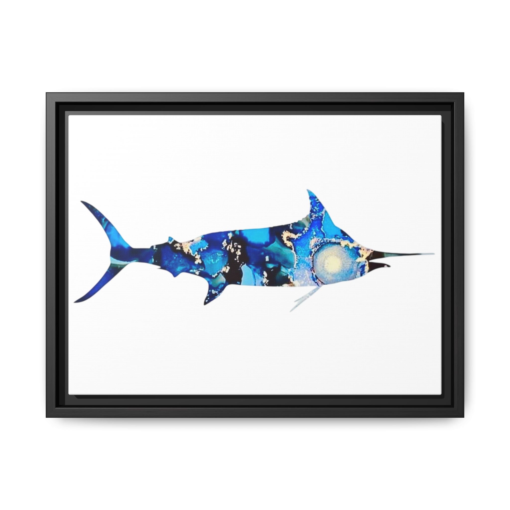 Swordfish, Matte Canvas, Framed (Multi-color)
