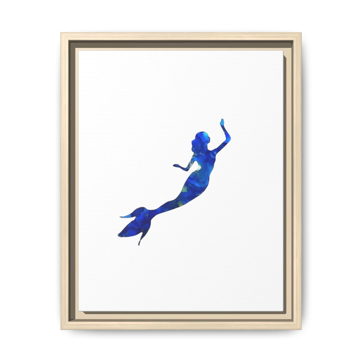 Mermaid 1, Matte Canvas, Framed (Multi-color)
