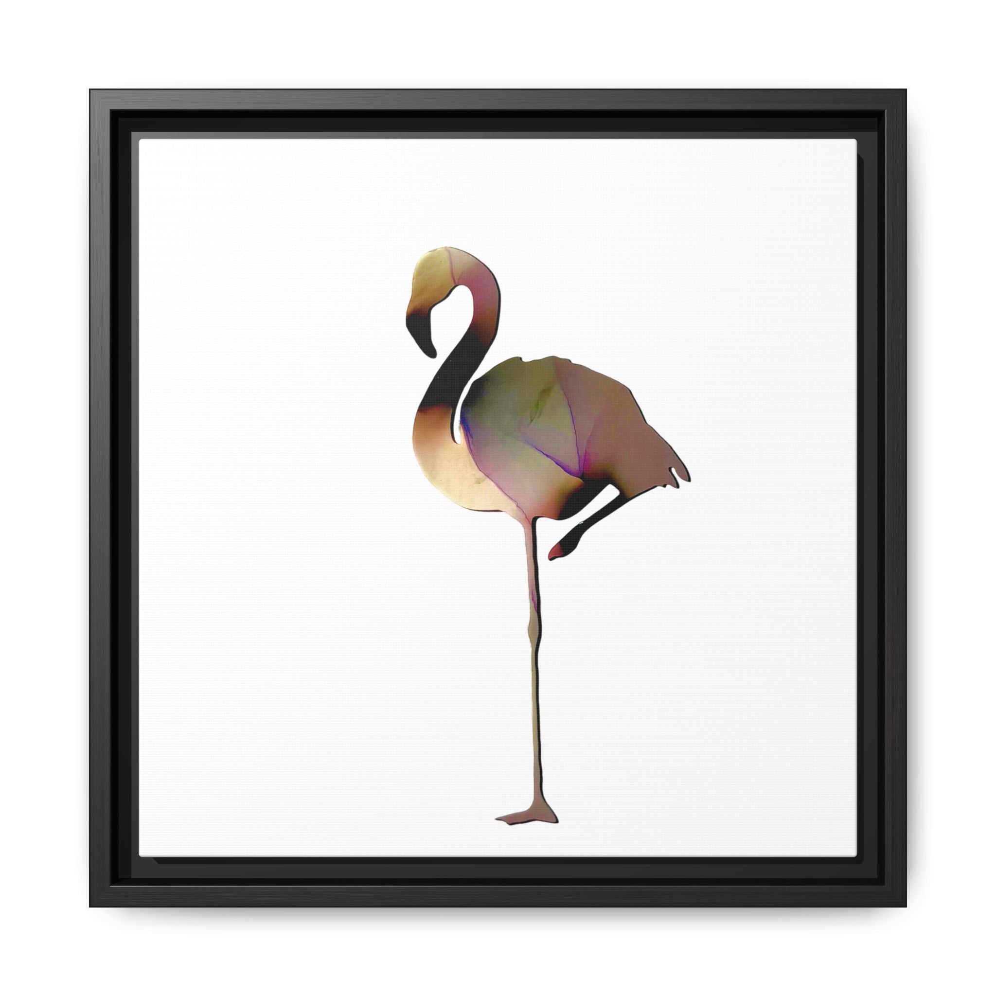 Flamingo 1, Matte Canvas, Framed (Multi-color)
