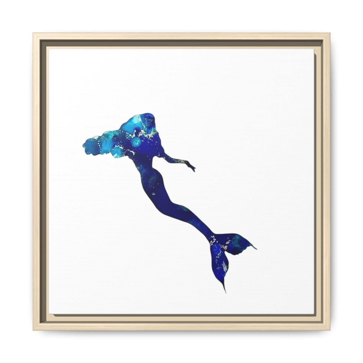 Mermaid 2, Matte Canvas, Framed (Multi-color)