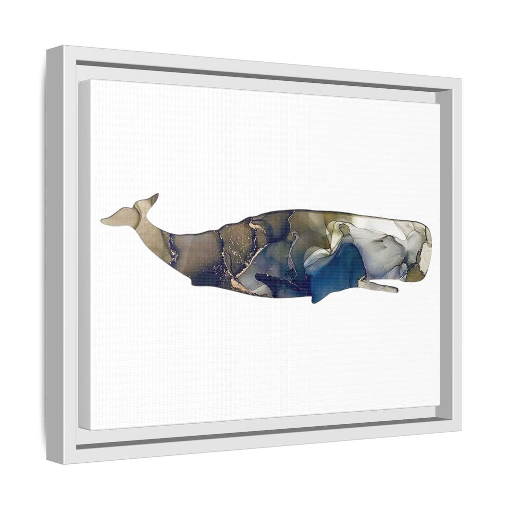 Sperm Whale Gray, Matte Canvas, Framed (Multi-color)