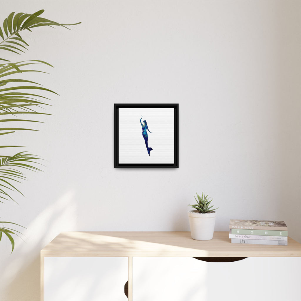 Mermaid 3, Matte Canvas, Framed (Multi-color)