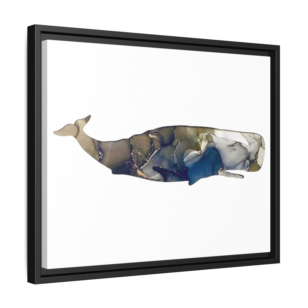 Sperm Whale Gray, Matte Canvas, Framed (Multi-color)