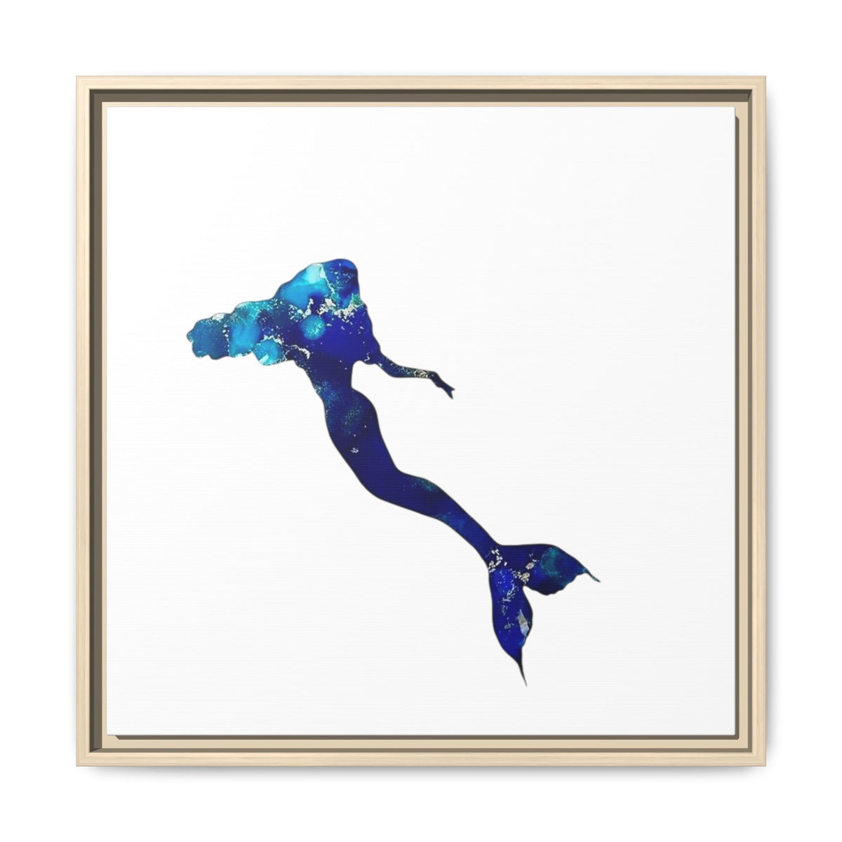 Mermaid 2, Matte Canvas, Framed (Multi-color)
