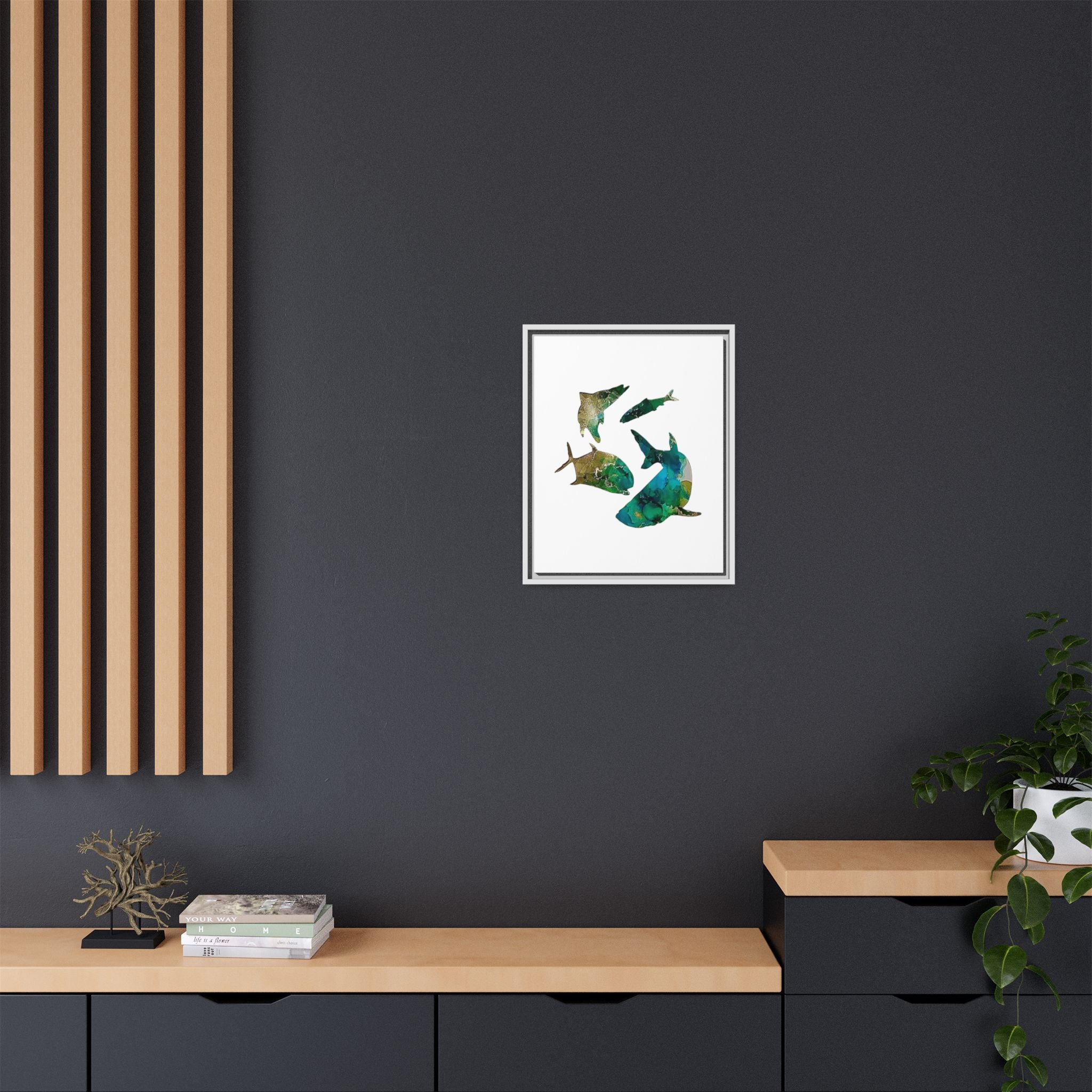 Matte Canvas, Framed (Multi-color)