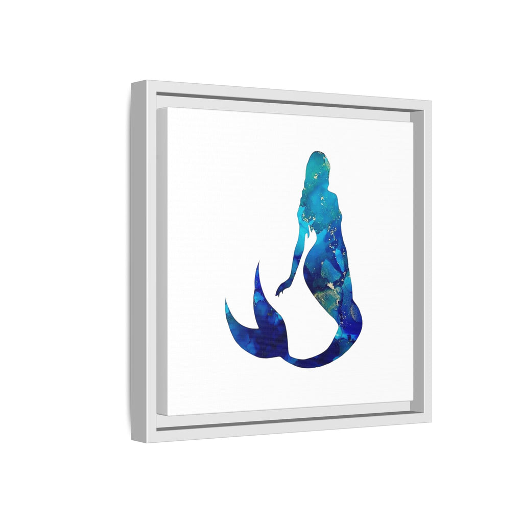 Mermaid 4,Matte Canvas, Framed (Multi-color)