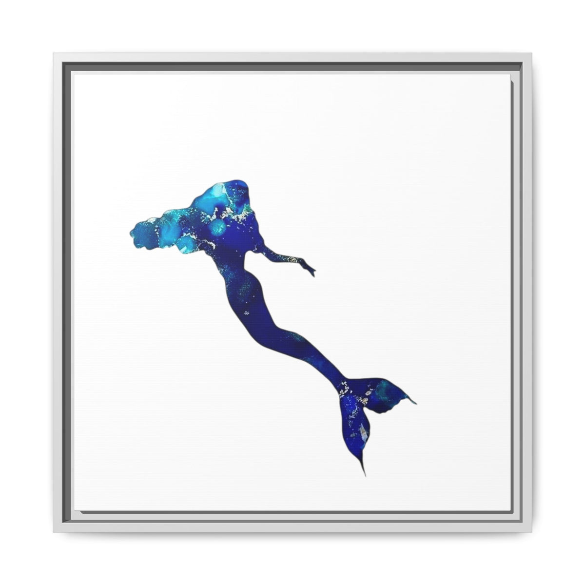 Mermaid 2, Matte Canvas, Framed (Multi-color)