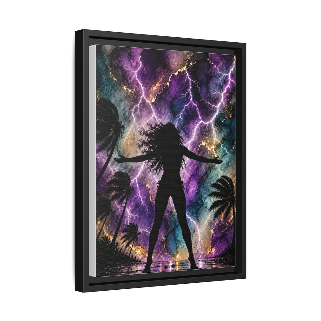 Summer Storm Woman, Matte Canvas, Framed (Multi-color)