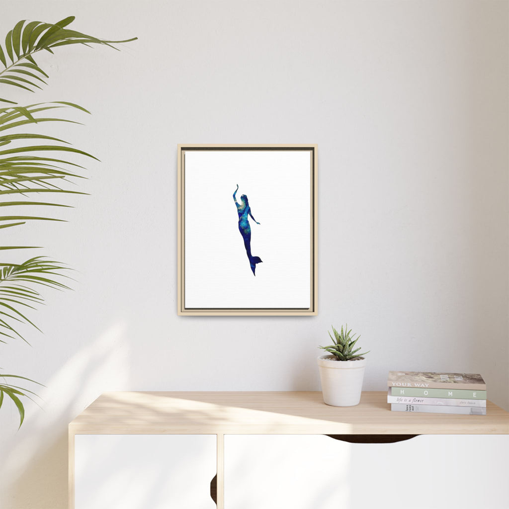 Mermaid 3, Matte Canvas, Framed (Multi-color)