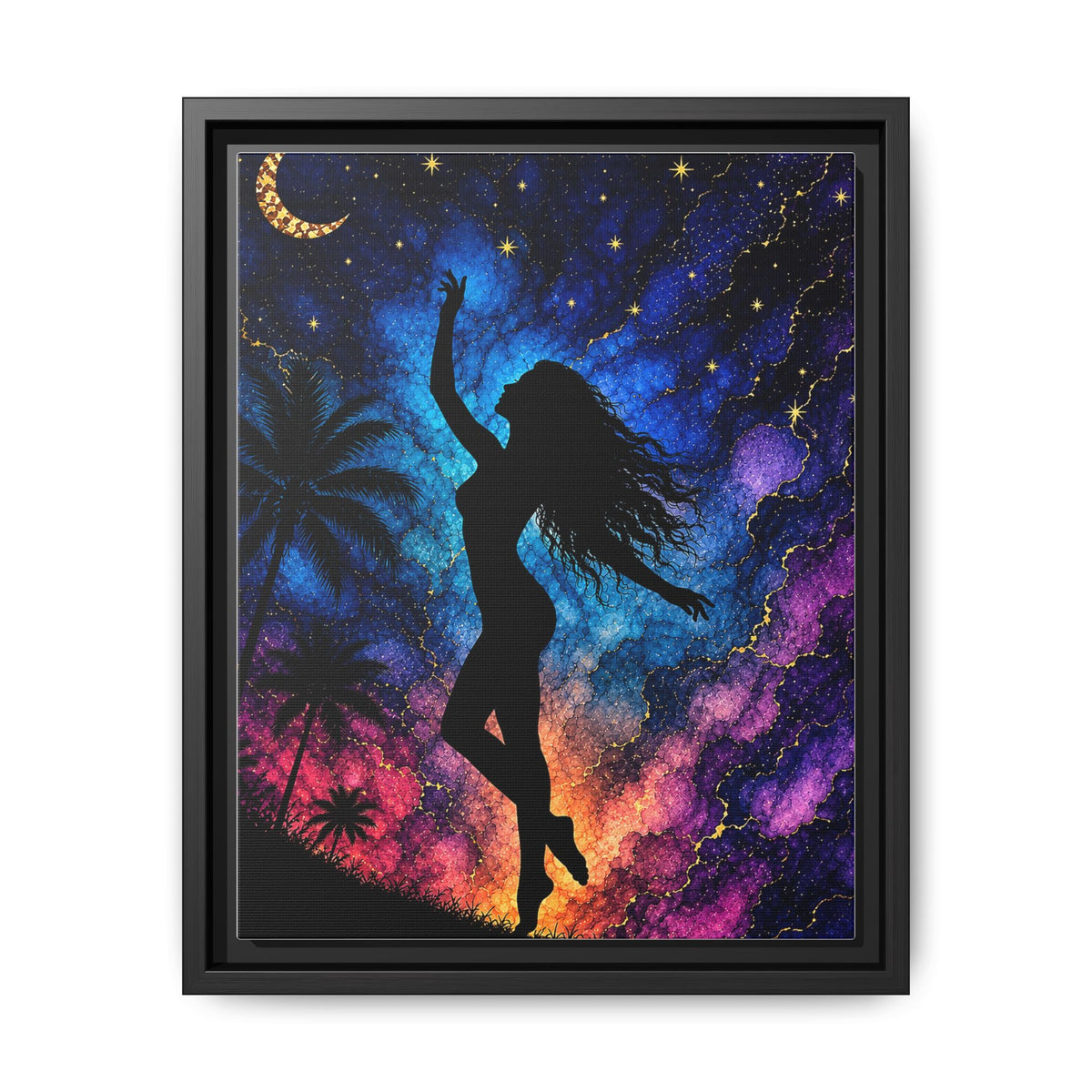 Luna Woman, Matte Canvas, Framed (Multi-color)