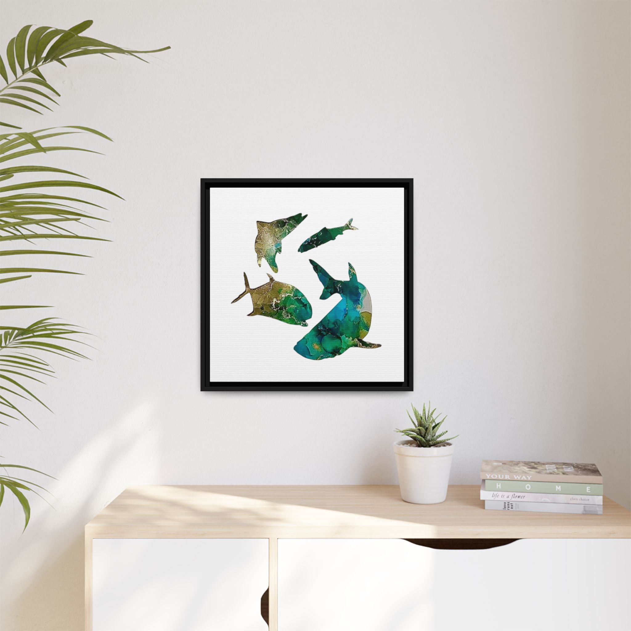 Matte Canvas, Framed (Multi-color)
