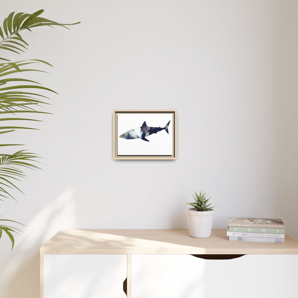 Great White 2,Matte Canvas, Framed (Multi-color)