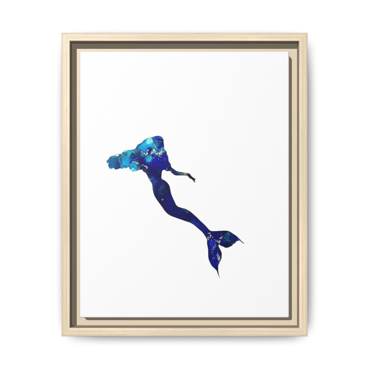 Mermaid 2, Matte Canvas, Framed (Multi-color)