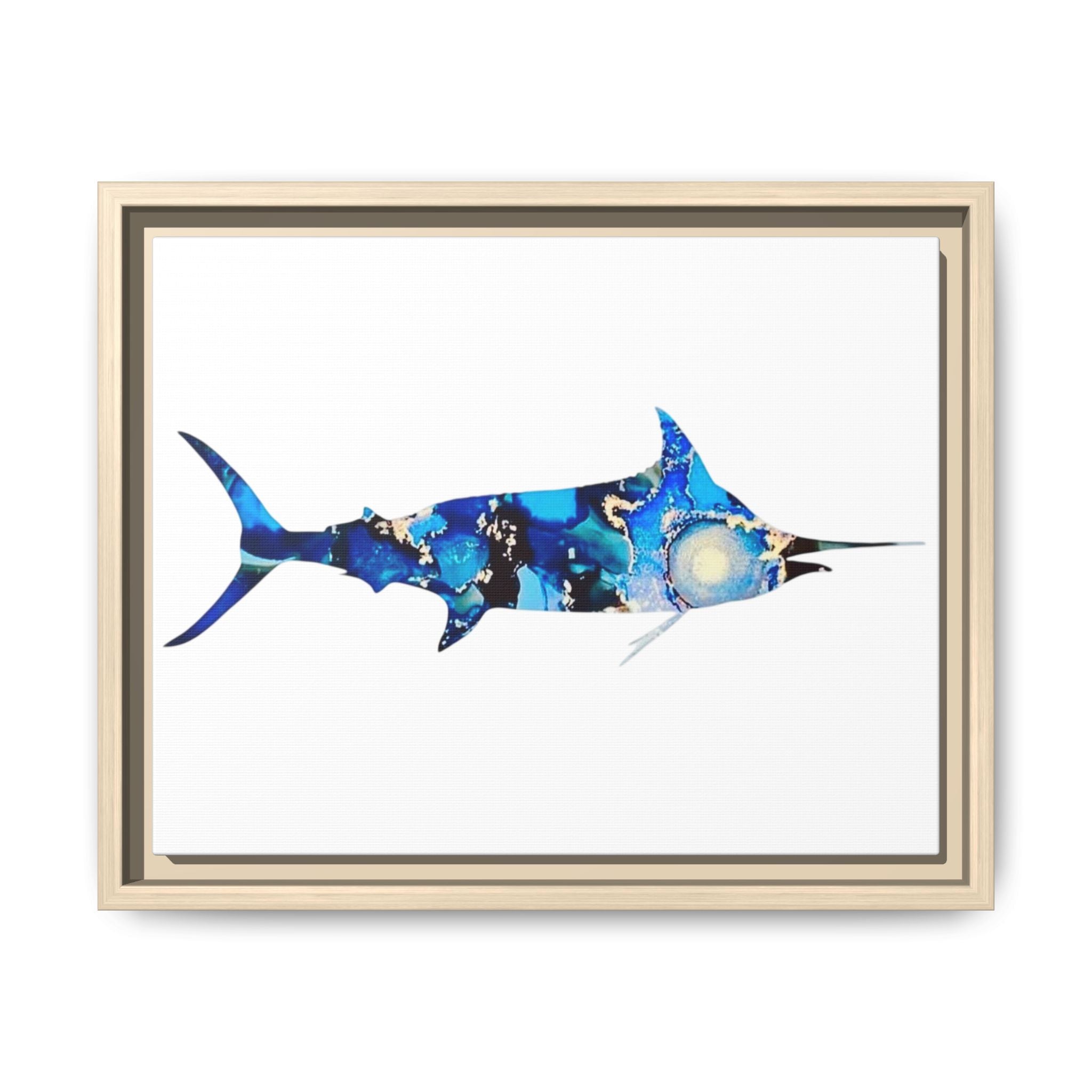 Swordfish, Matte Canvas, Framed (Multi-color)
