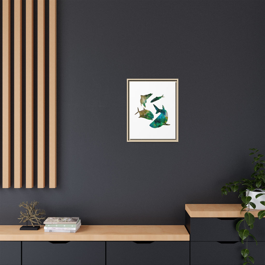 Matte Canvas, Framed (Multi-color)