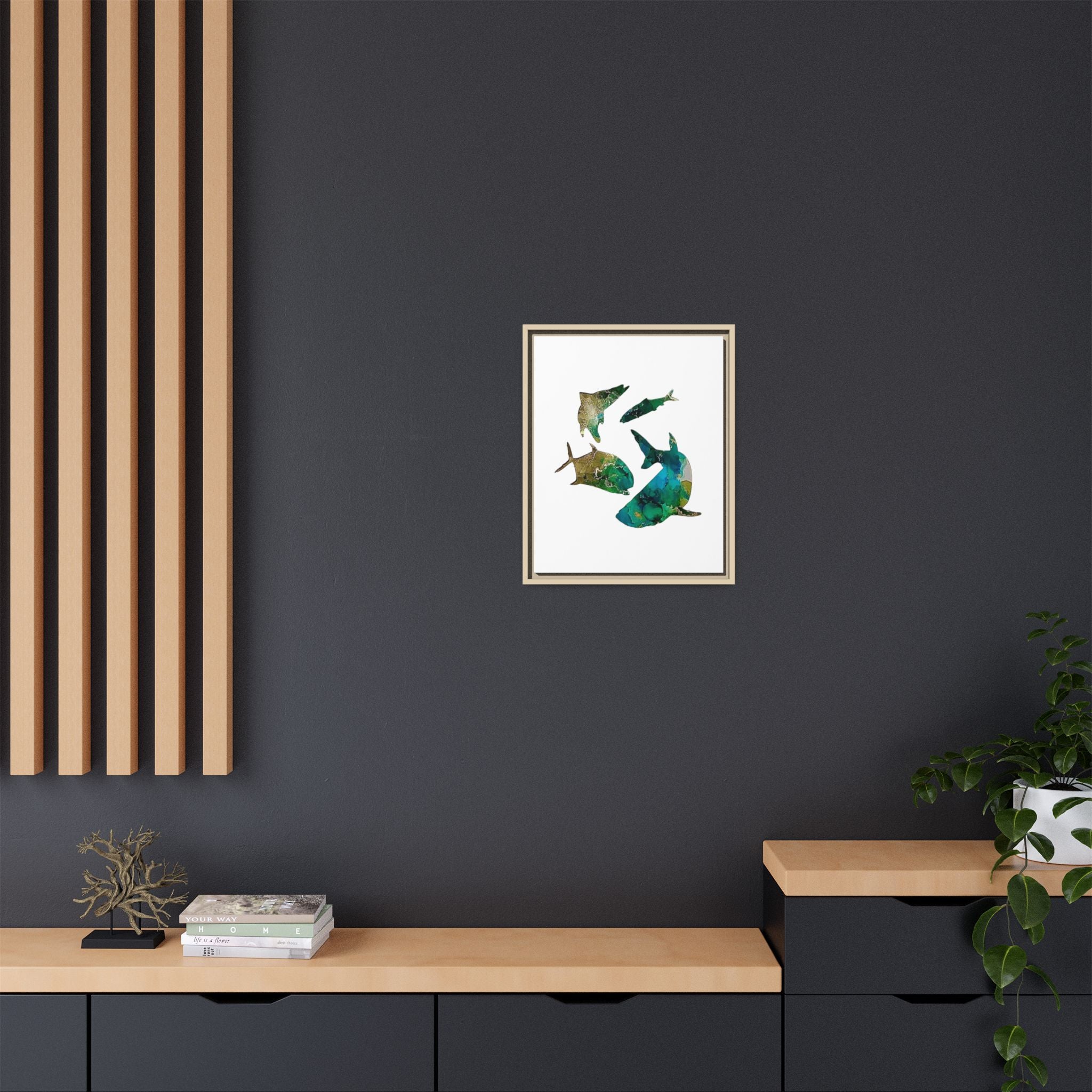 Matte Canvas, Framed (Multi-color)