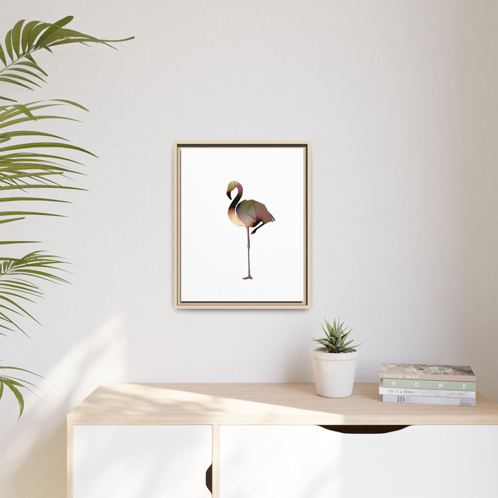 Flamingo 1, Matte Canvas, Framed (Multi-color)