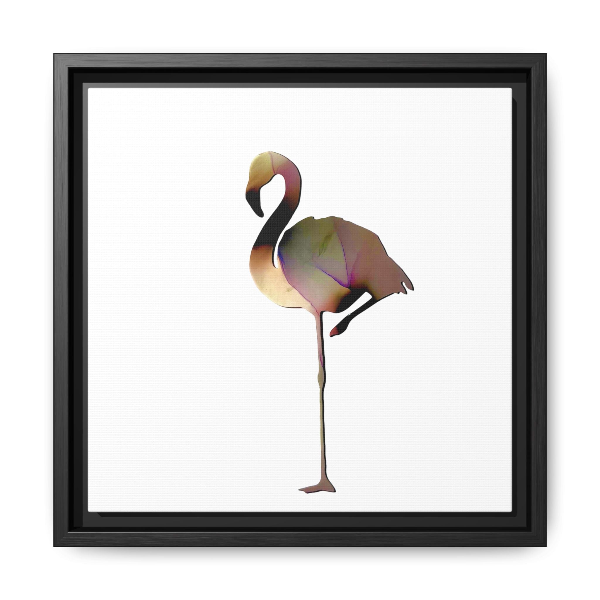 Flamingo 1, Matte Canvas, Framed (Multi-color)