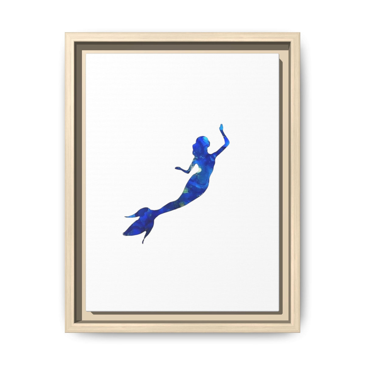 Mermaid 1, Matte Canvas, Framed (Multi-color)