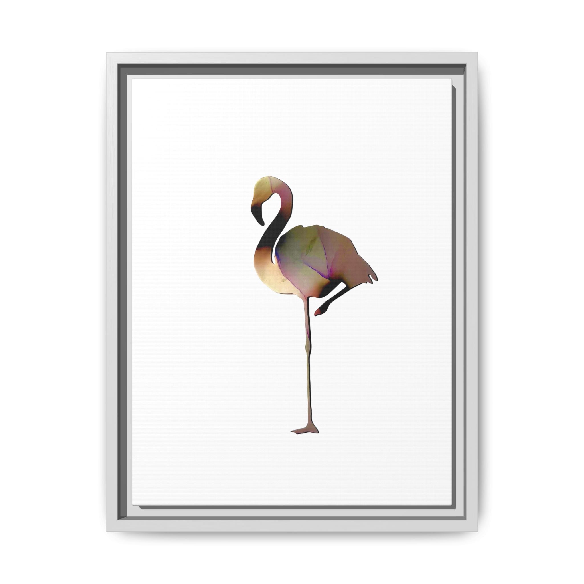 Flamingo 1, Matte Canvas, Framed (Multi-color)