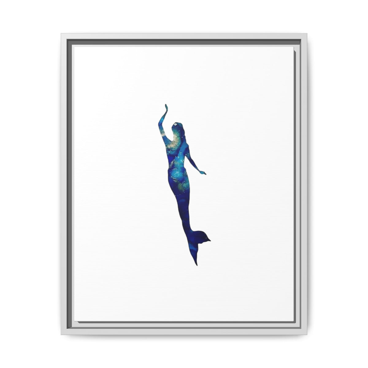 Mermaid 3, Matte Canvas, Framed (Multi-color)