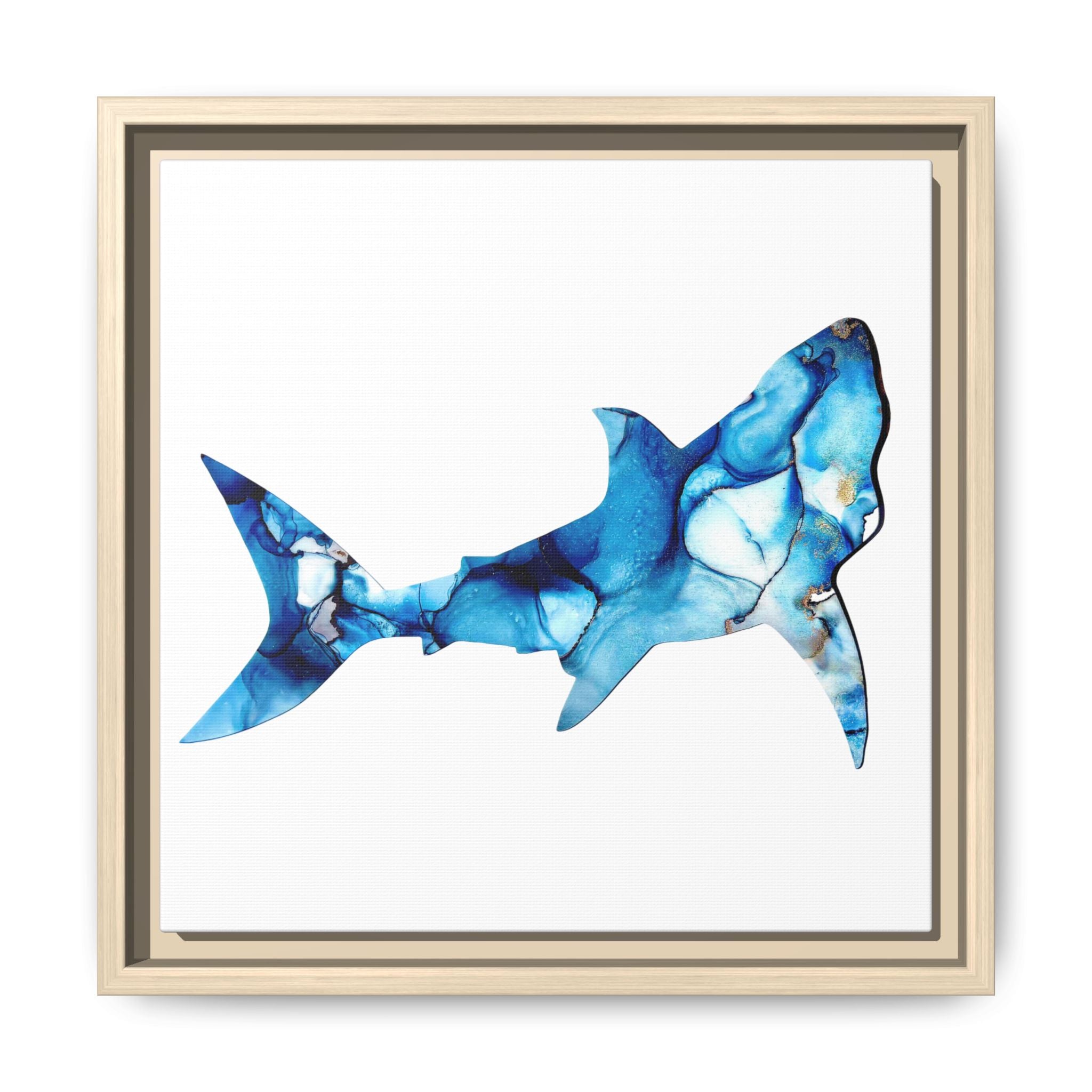 Great White 1, Matte Canvas, Framed (Multi-color)