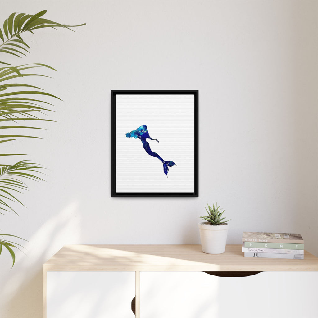 Mermaid 2, Matte Canvas, Framed (Multi-color)