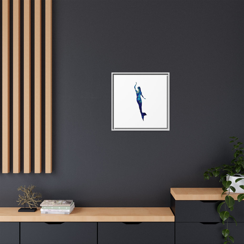 Mermaid 3, Matte Canvas, Framed (Multi-color)
