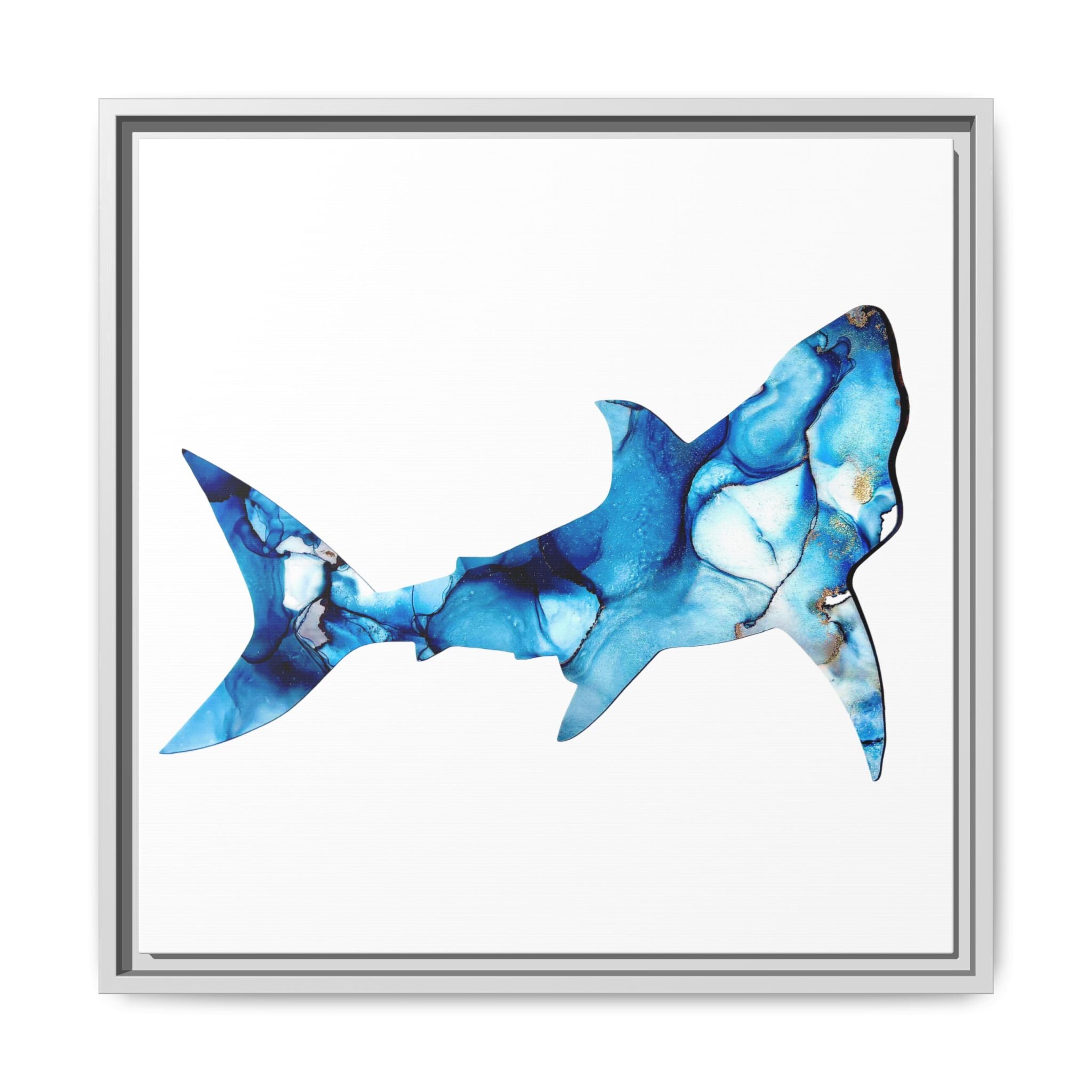 Great White 1, Matte Canvas, Framed (Multi-color)