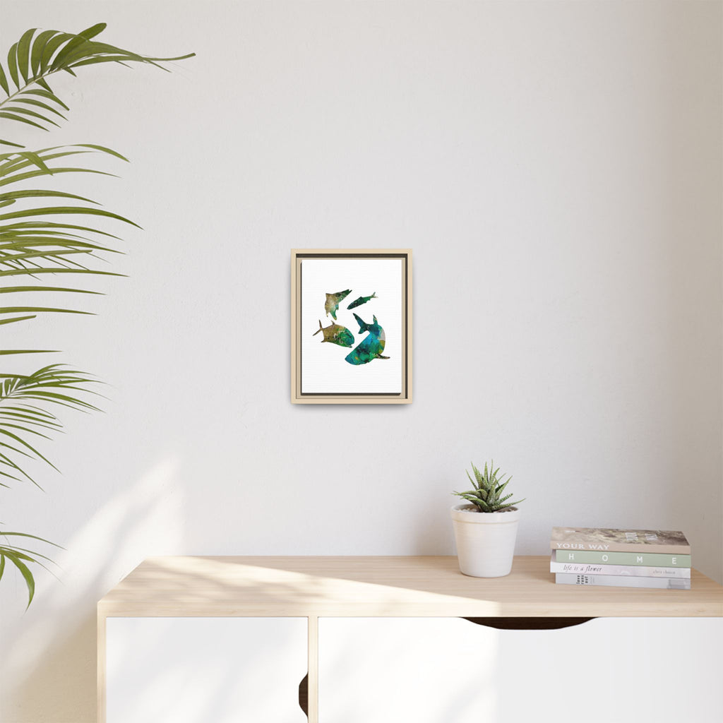Matte Canvas, Framed (Multi-color)