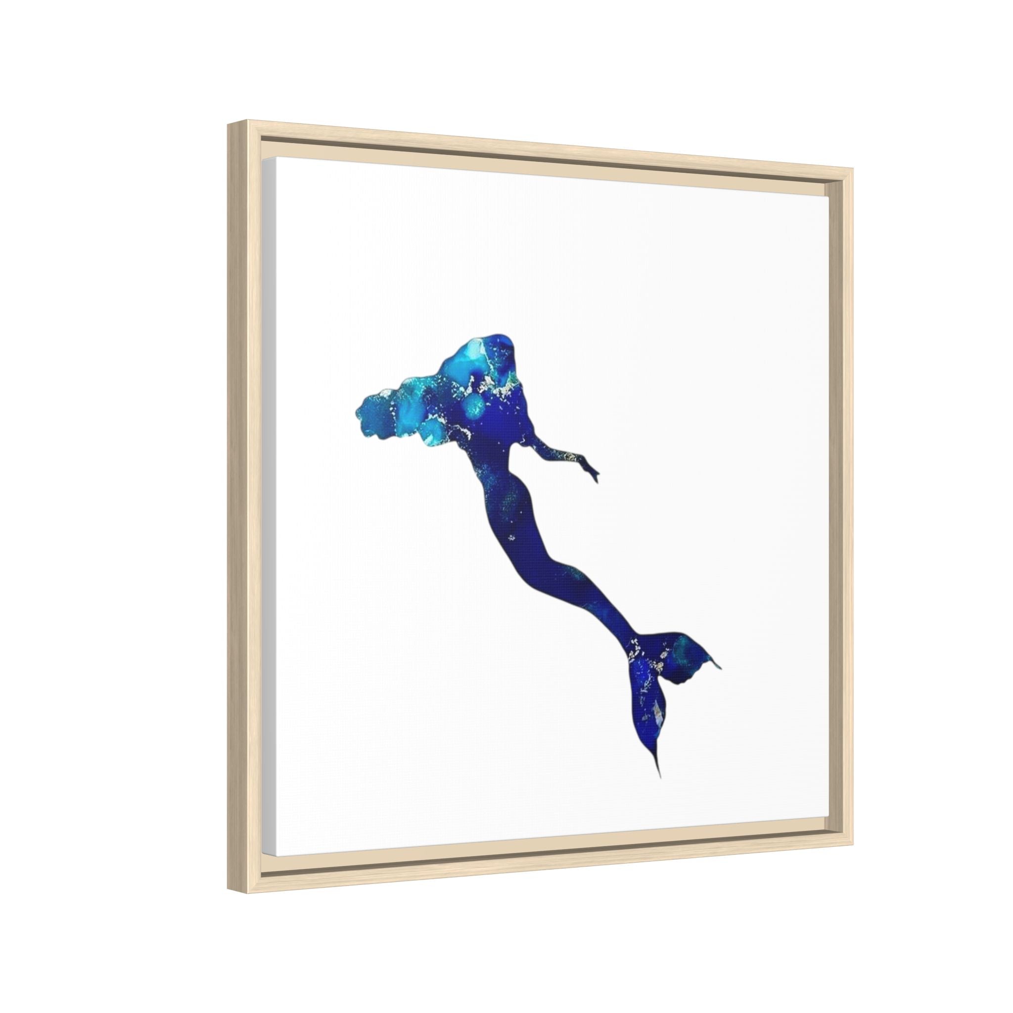 Mermaid 2, Matte Canvas, Framed (Multi-color)