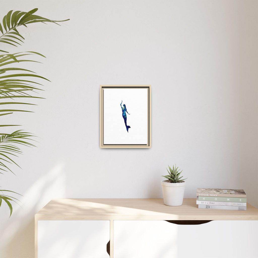 Mermaid 3, Matte Canvas, Framed (Multi-color)