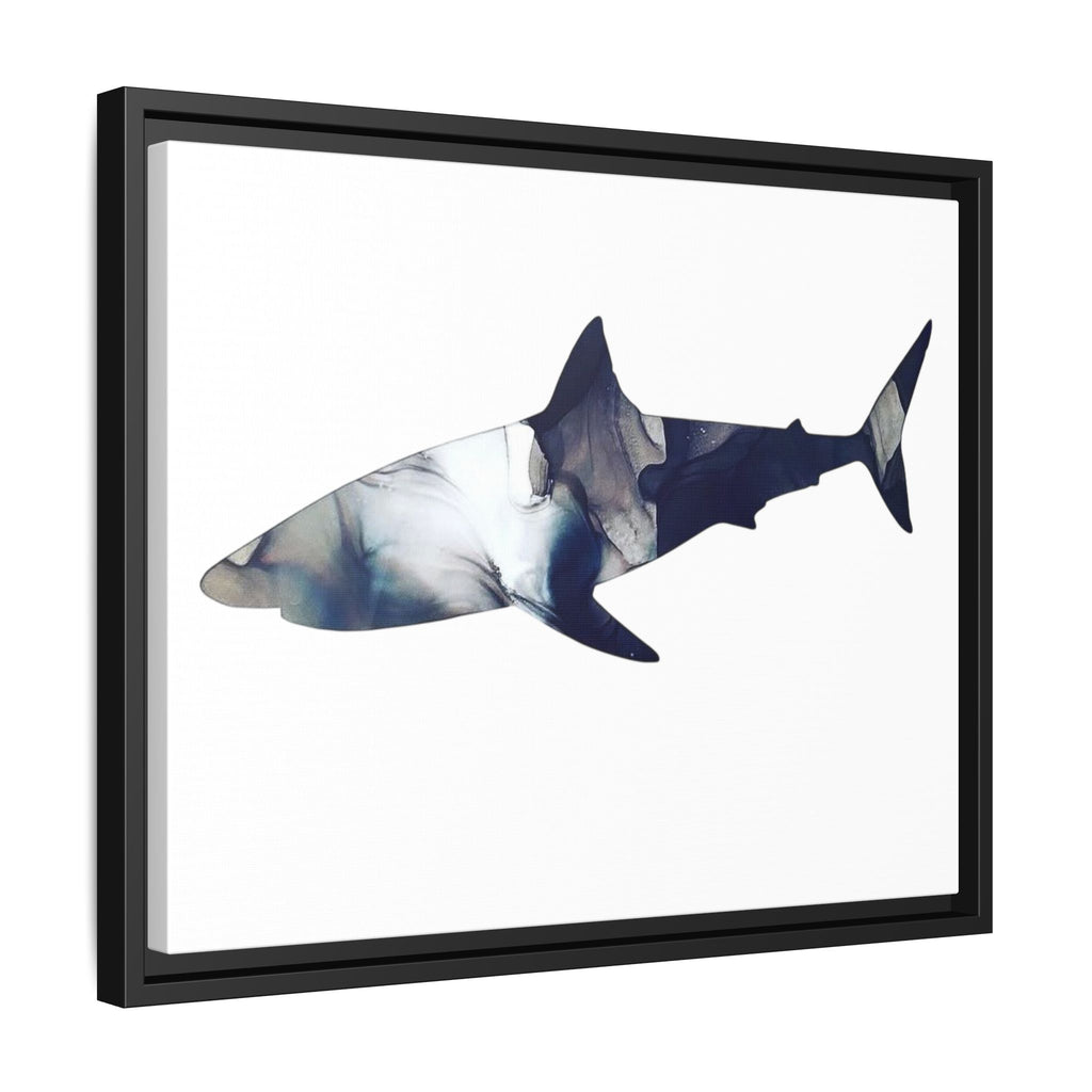 Great White 2,Matte Canvas, Framed (Multi-color)