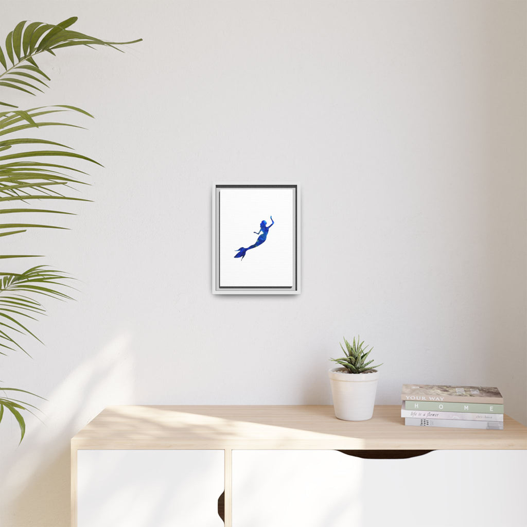 Mermaid 1, Matte Canvas, Framed (Multi-color)
