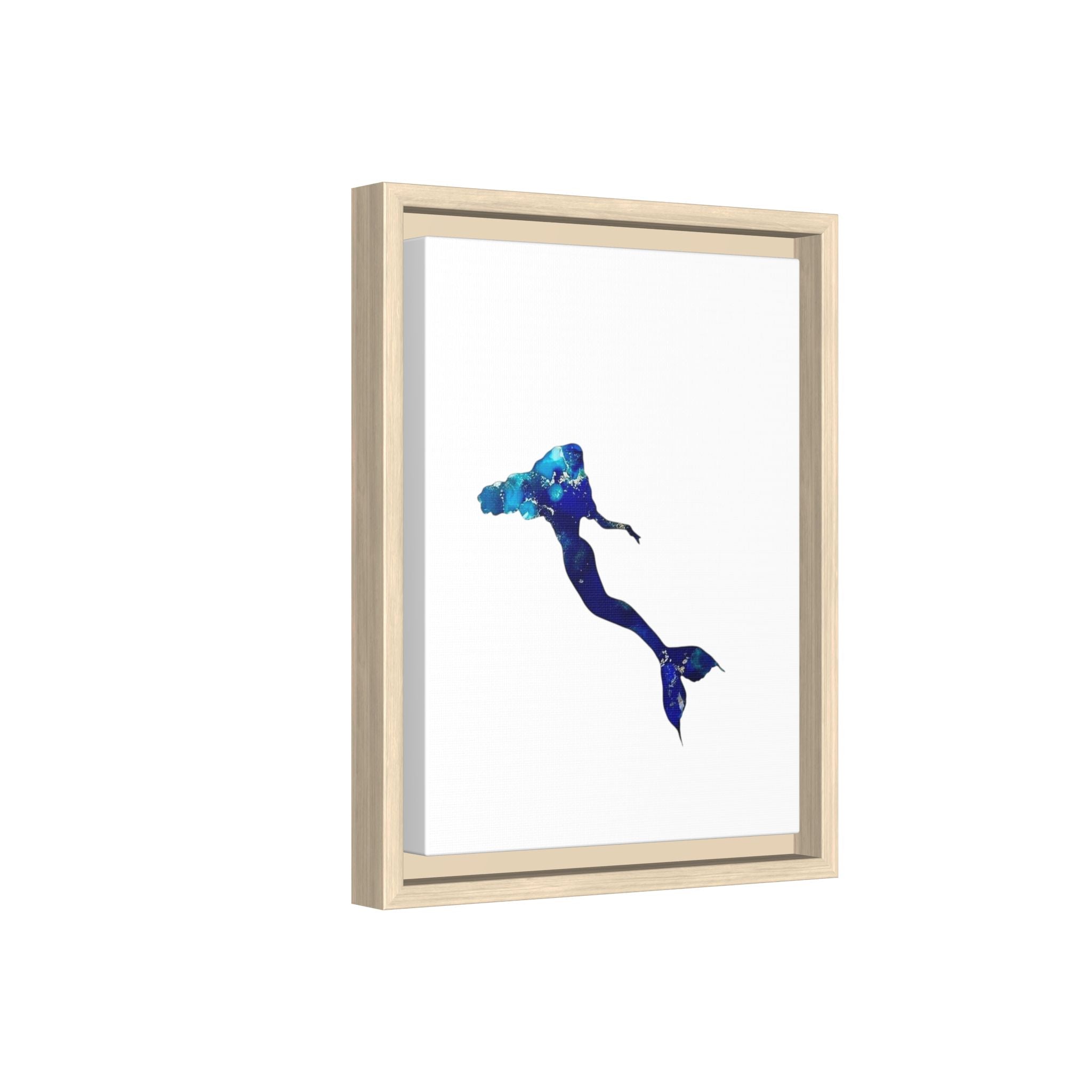 Mermaid 2, Matte Canvas, Framed (Multi-color)
