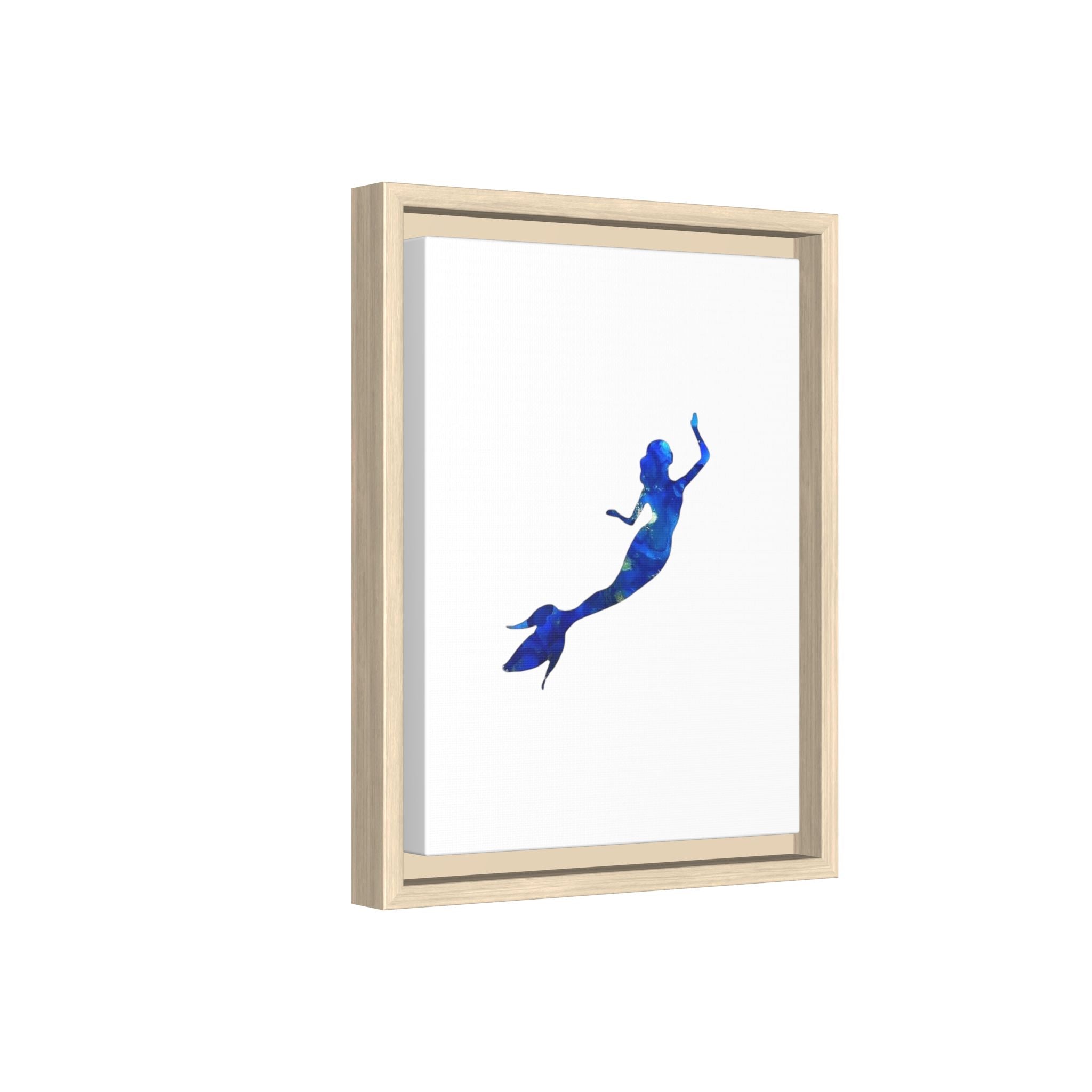 Mermaid 1, Matte Canvas, Framed (Multi-color)