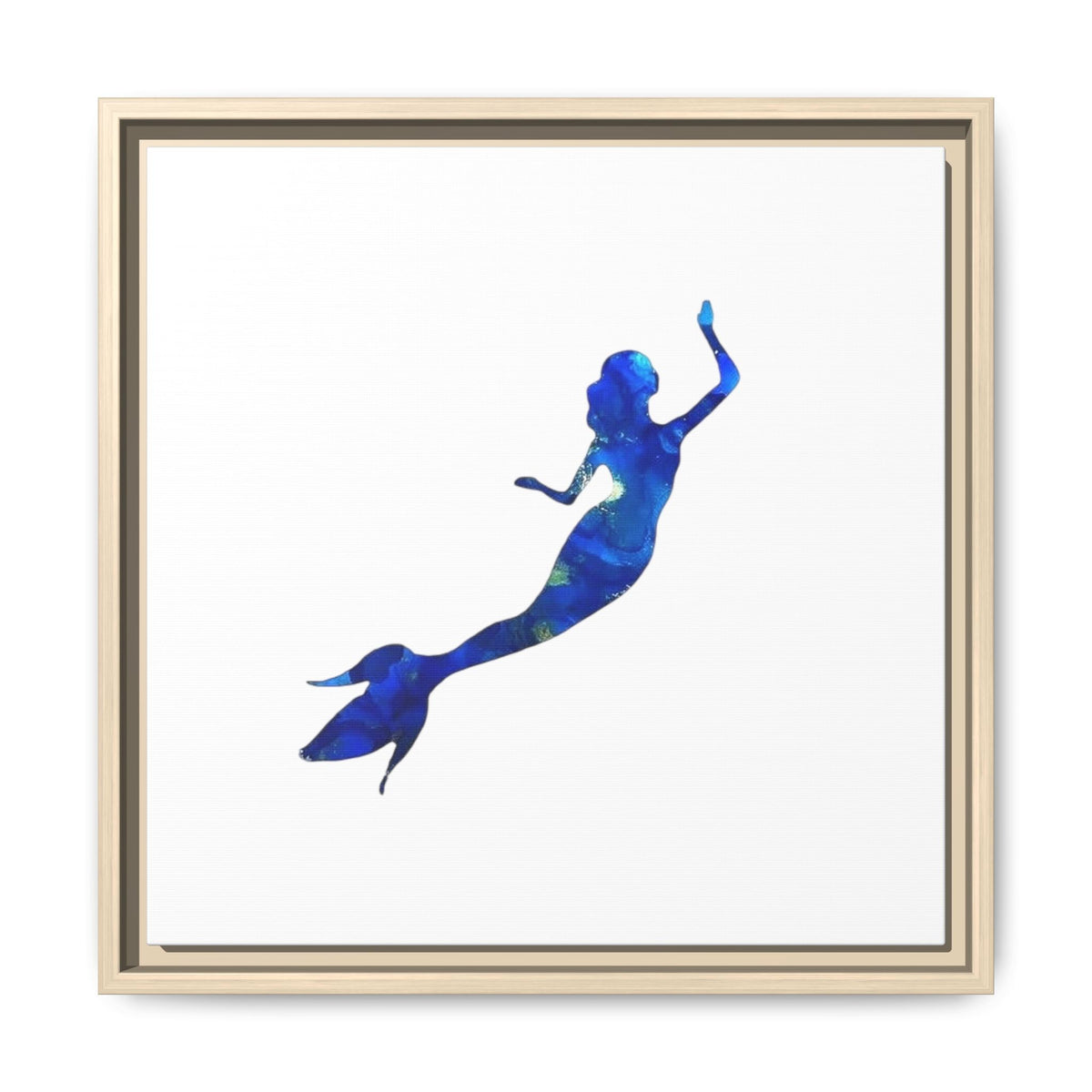 Mermaid 1, Matte Canvas, Framed (Multi-color)