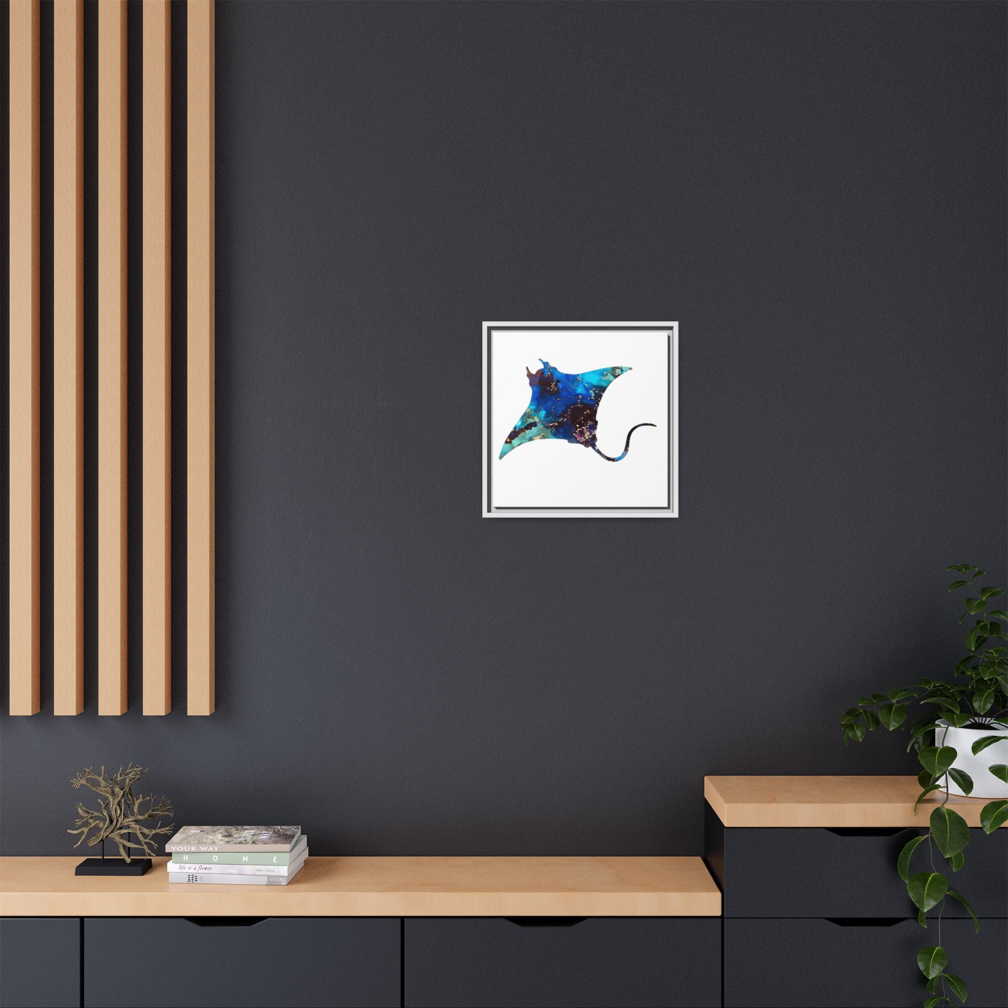 Ray 2, Matte Canvas, Framed (Multi-color)