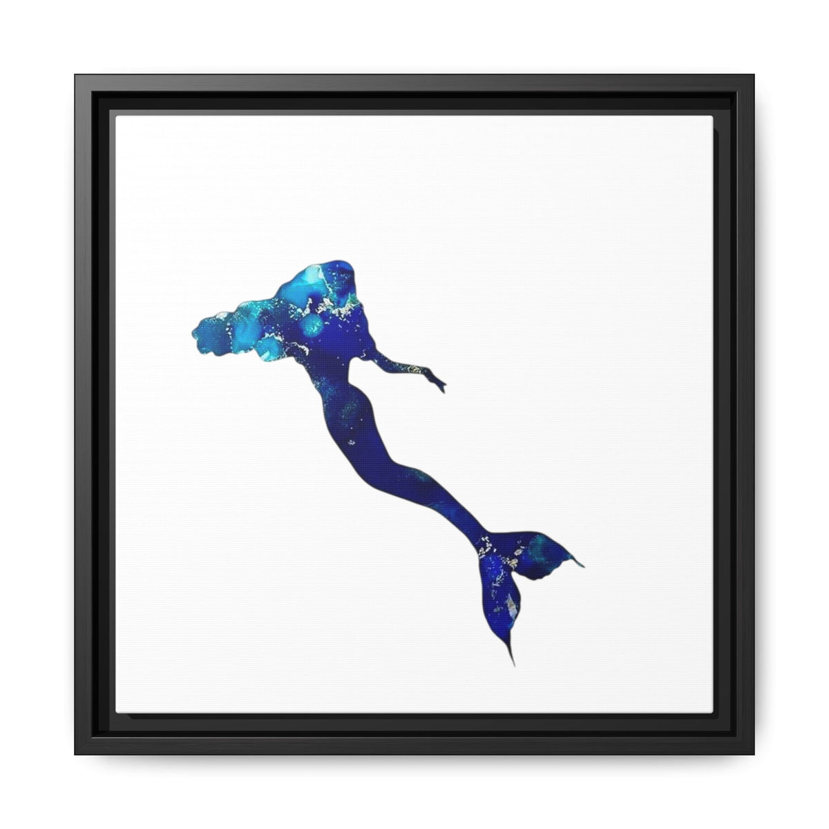 Mermaid 2, Matte Canvas, Framed (Multi-color)
