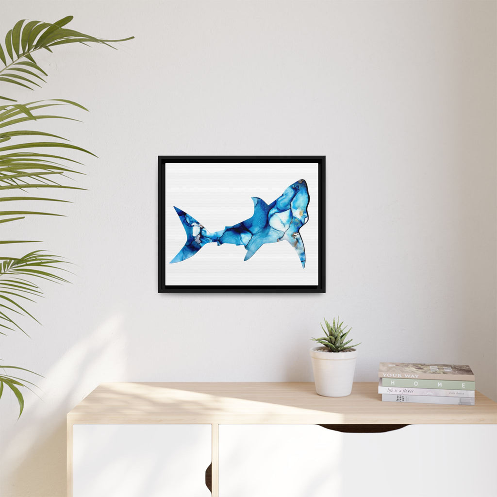 Great White 1, Matte Canvas, Framed (Multi-color)
