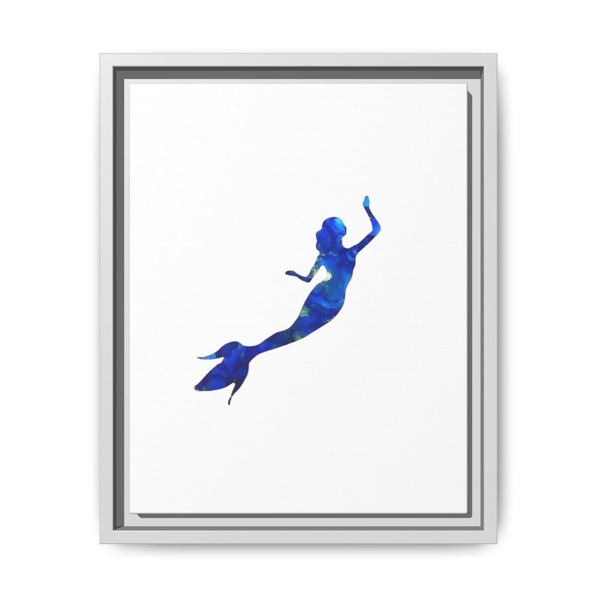 Mermaid 1, Matte Canvas, Framed (Multi-color)