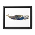 Sperm Whale Gray, Matte Canvas, Framed (Multi-color)