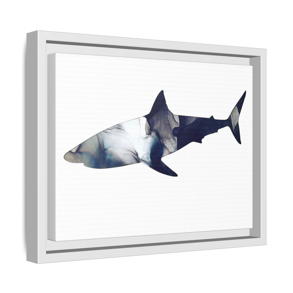 Great White 2,Matte Canvas, Framed (Multi-color)