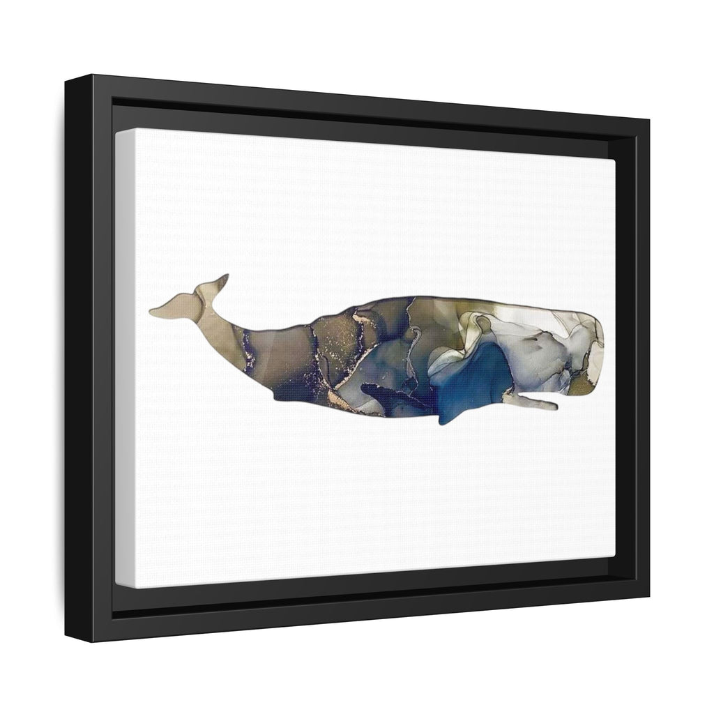 Sperm Whale Gray, Matte Canvas, Framed (Multi-color)