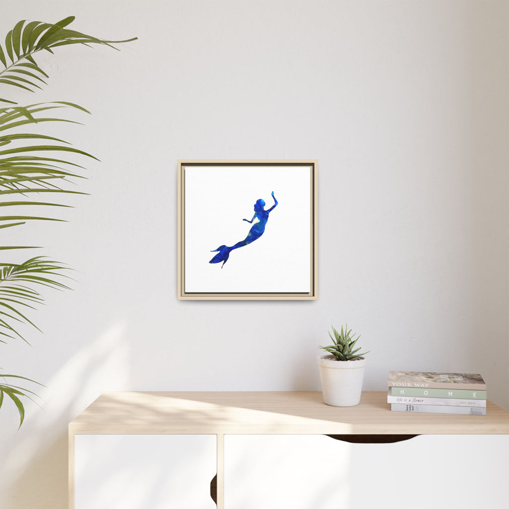 Mermaid 1, Matte Canvas, Framed (Multi-color)